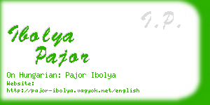 ibolya pajor business card